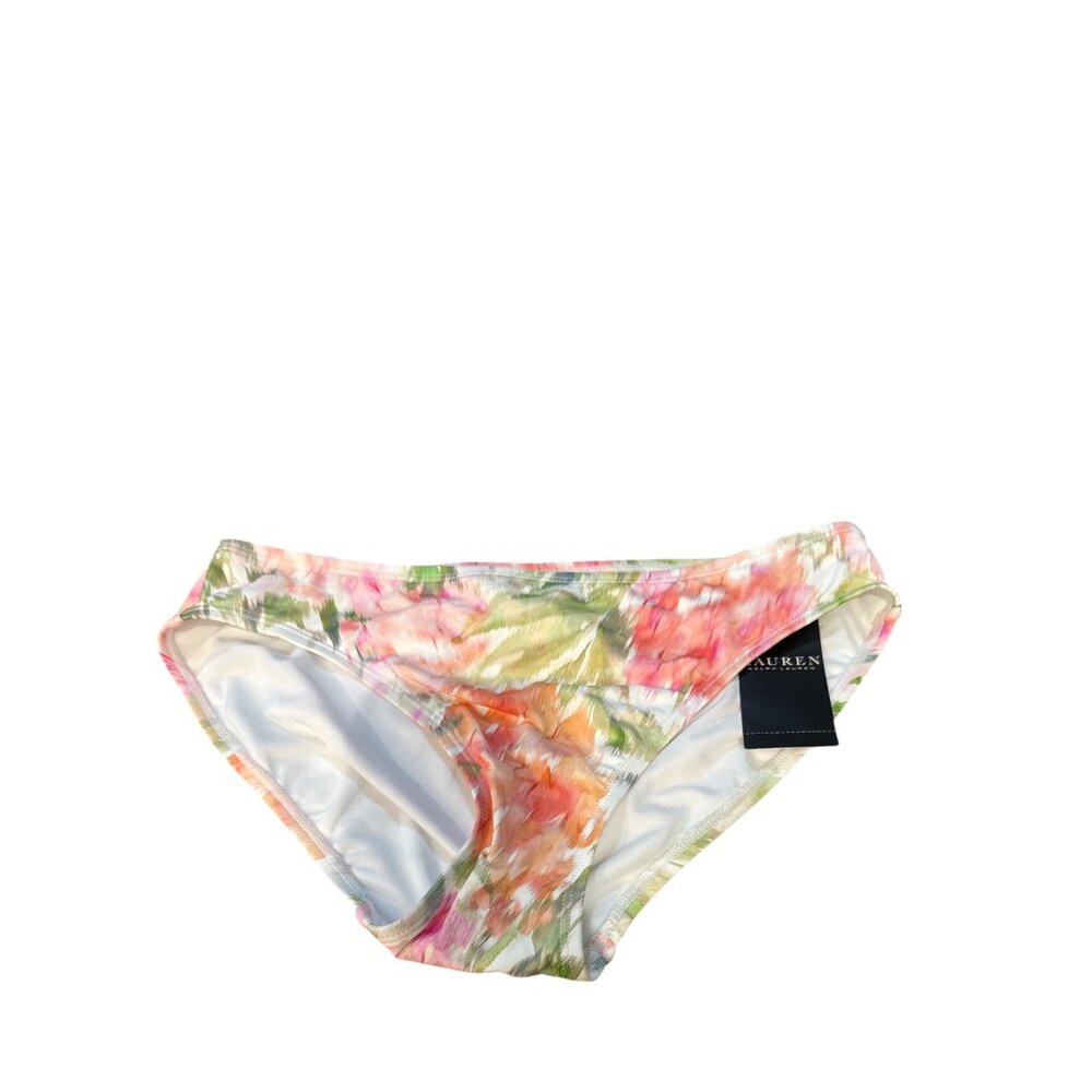 Lauren Ralph Lauren Floral Bikini Bottoms Multicolor Size 6 Recycled Nylon NWT